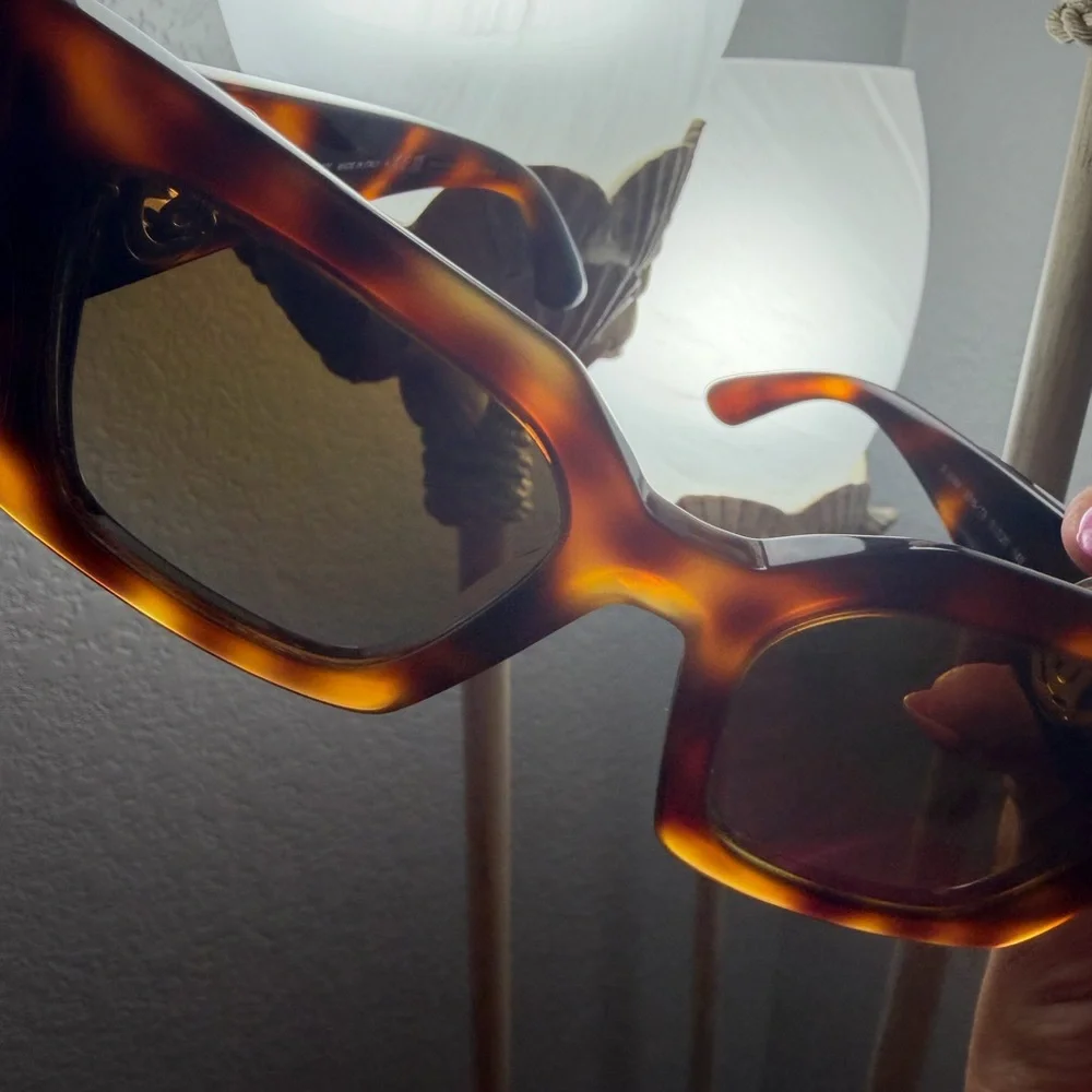 Burberry Brown Tortoise Square Sunglasses